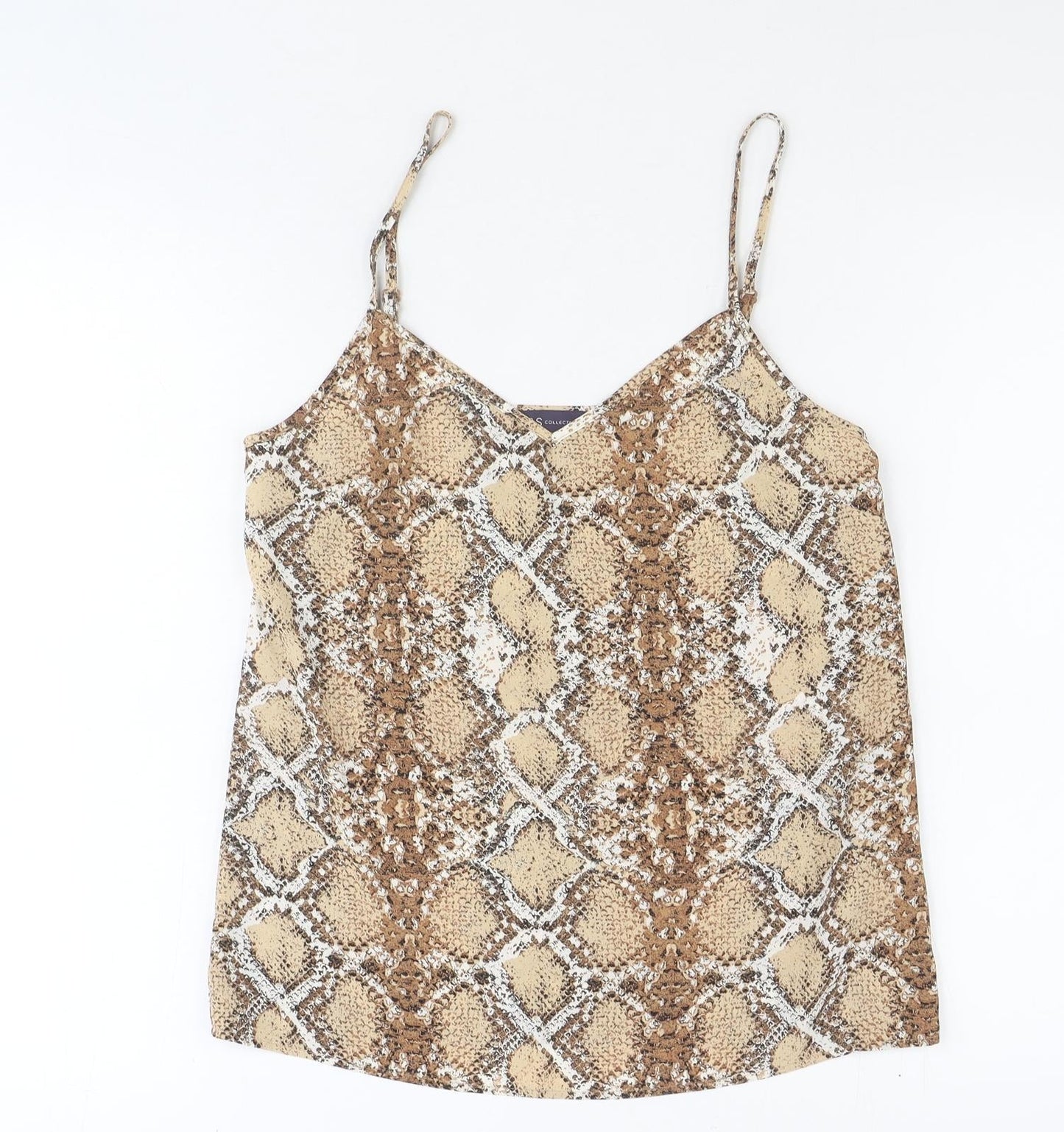 Womens UK Size 8 Marks and Spencer Brown Basic Tank