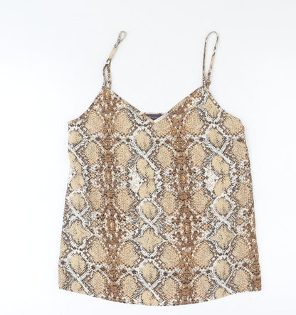 Womens UK Size 8 Marks and Spencer Brown Basic Tank