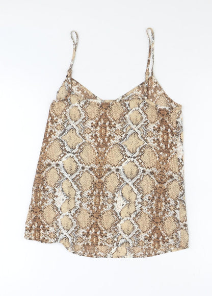 Womens UK Size 8 Marks and Spencer Brown Basic Tank