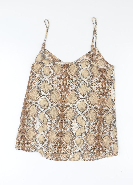 Womens UK Size 8 Marks and Spencer Brown Basic Tank