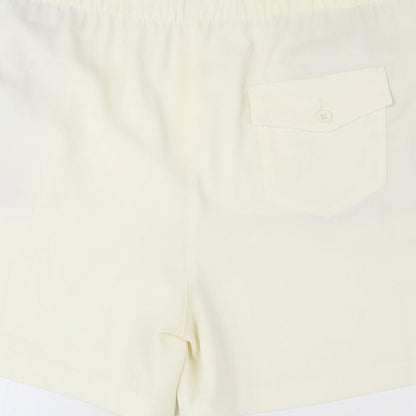 Marks and Spencer Womens Ivory Polyester Sweat Shorts Size 20 Regular Pull On