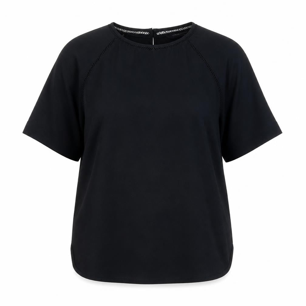 Womens UK Size 6 Marks and Spencer Black Basic T-Shirt