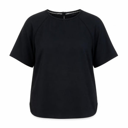 Womens UK Size 6 Marks and Spencer Black Basic T-Shirt