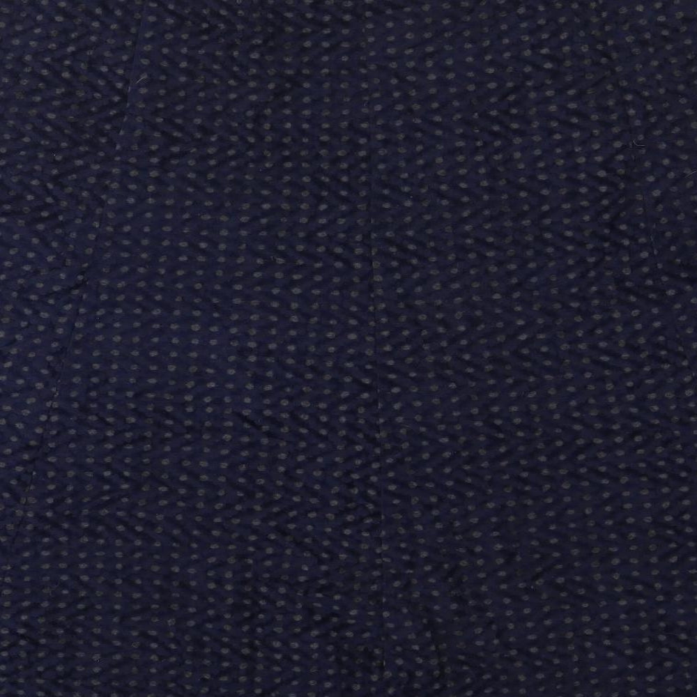 Classic Womens Blue Geometric Polyester Swing Skirt Size 20