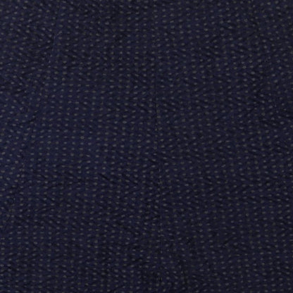 Classic Womens Blue Geometric Polyester Swing Skirt Size 20