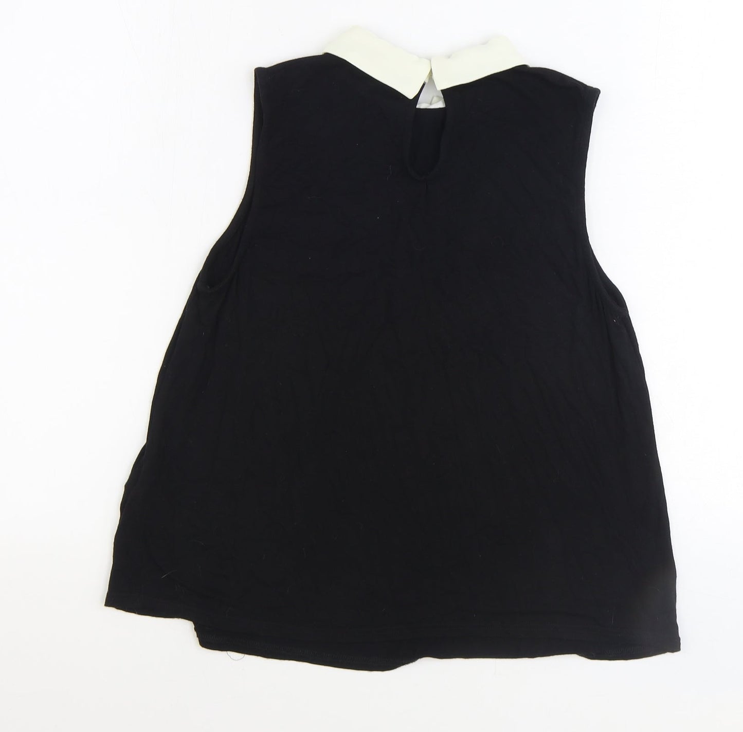 Womens UK Size 10 New Look Black Basic Tank