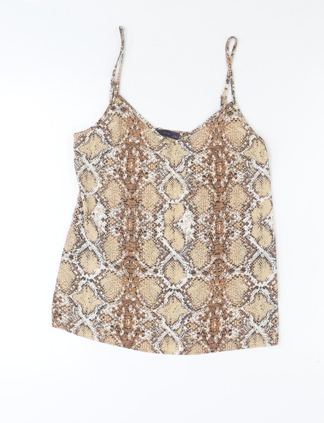 Womens UK Size 6 Marks and Spencer Brown Basic Tank