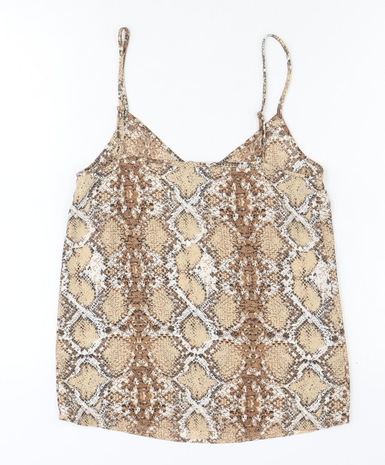 Womens UK Size 6 Marks and Spencer Brown Basic Tank
