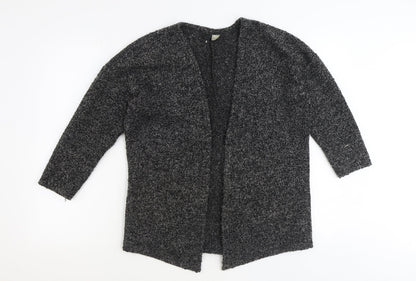 Womens UK Size S Divided Grey Cardigan Jumper