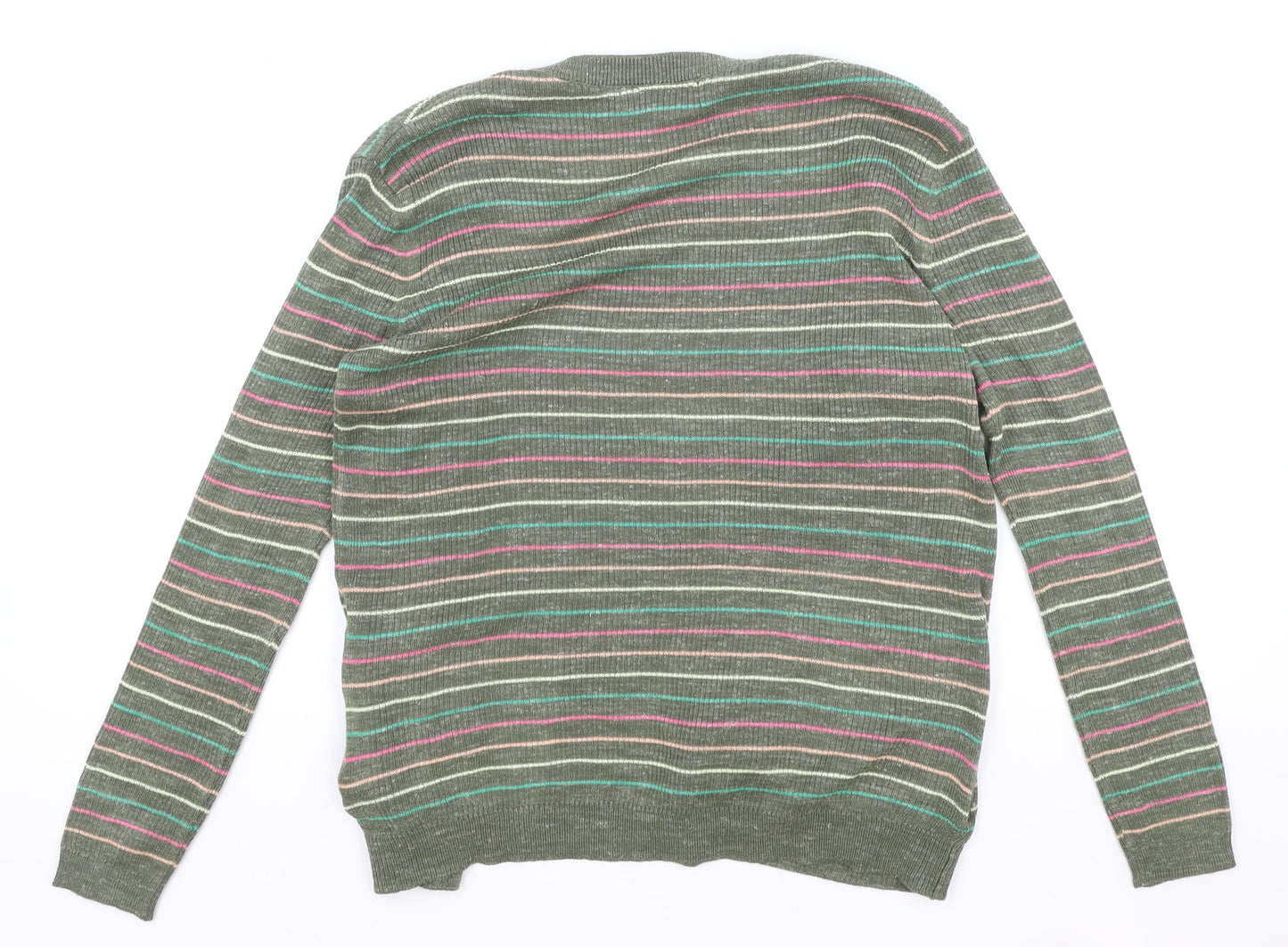 Womens UK Size S Marks and Spencer Green Cardigan Jumper