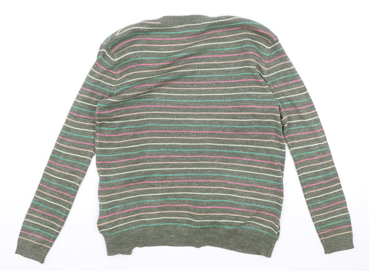 Womens UK Size S Marks and Spencer Green Cardigan Jumper