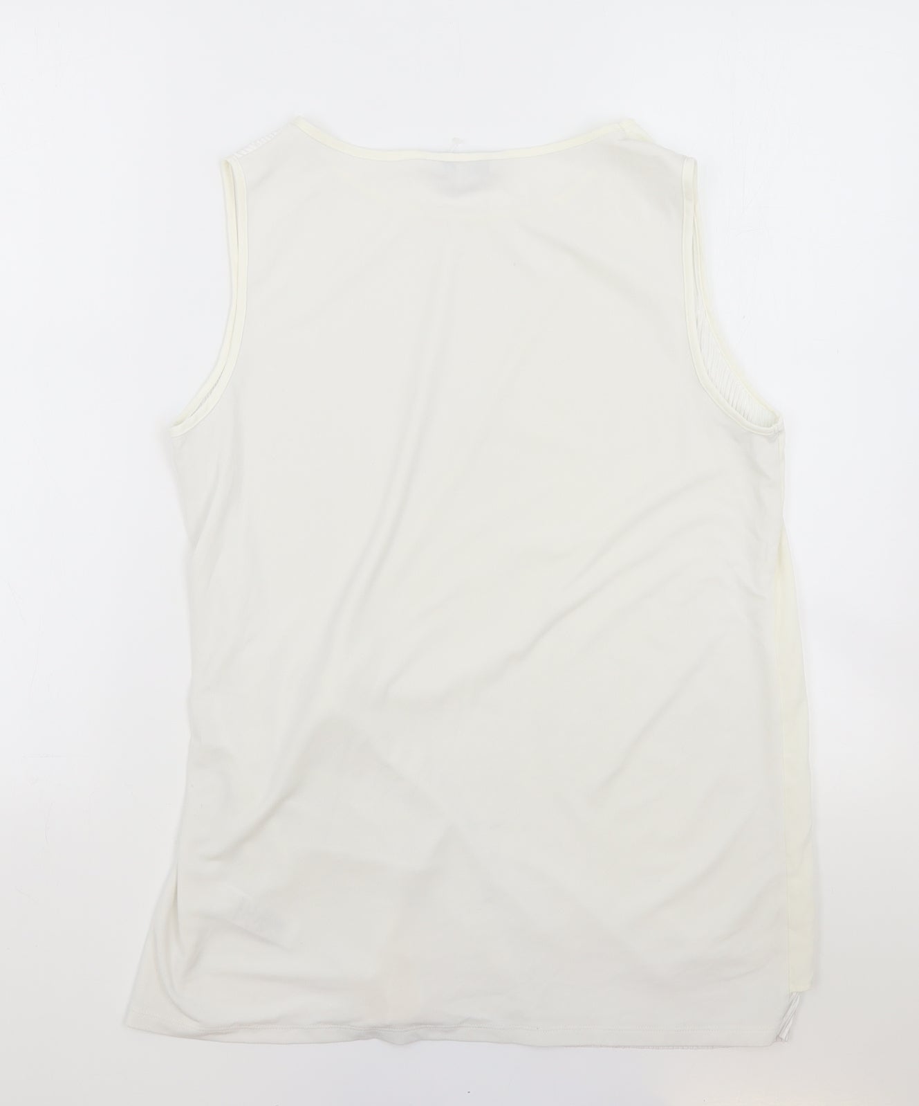 Womens UK Size 12 NEXT Ivory Wrap Tank