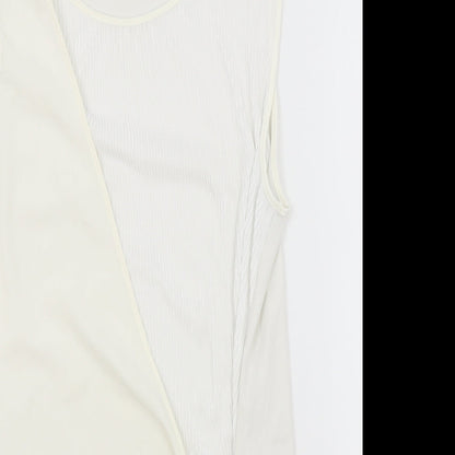 Womens UK Size 12 NEXT Ivory Wrap Tank