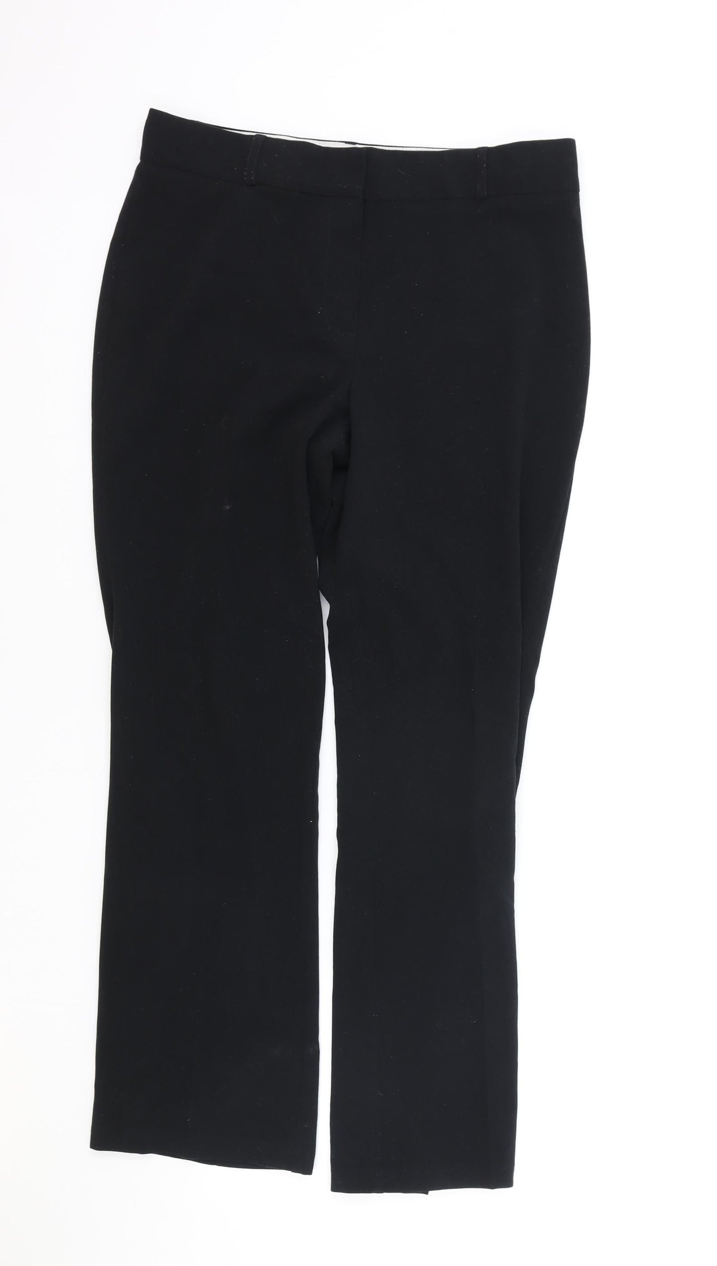Womens UK Size 10 Marks and Spencer Regular Fit  Black Trousers