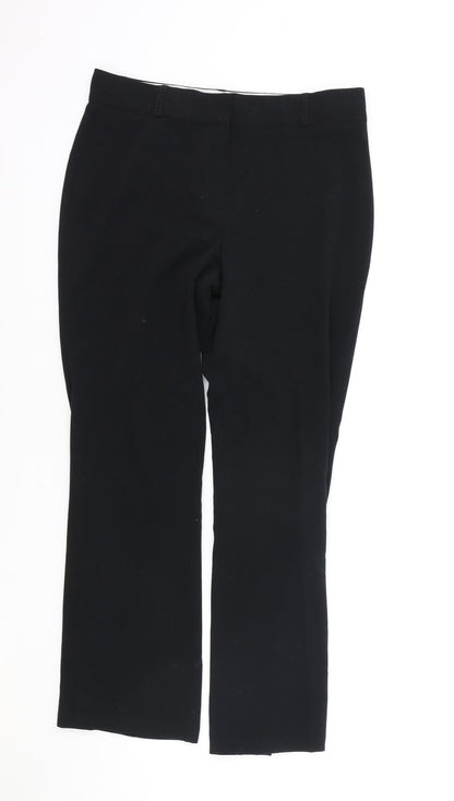Womens UK Size 10 Marks and Spencer Regular Fit  Black Trousers