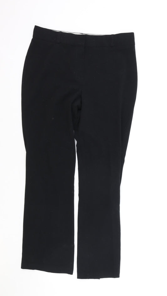 Womens UK Size 10 Marks and Spencer Regular Fit  Black Trousers