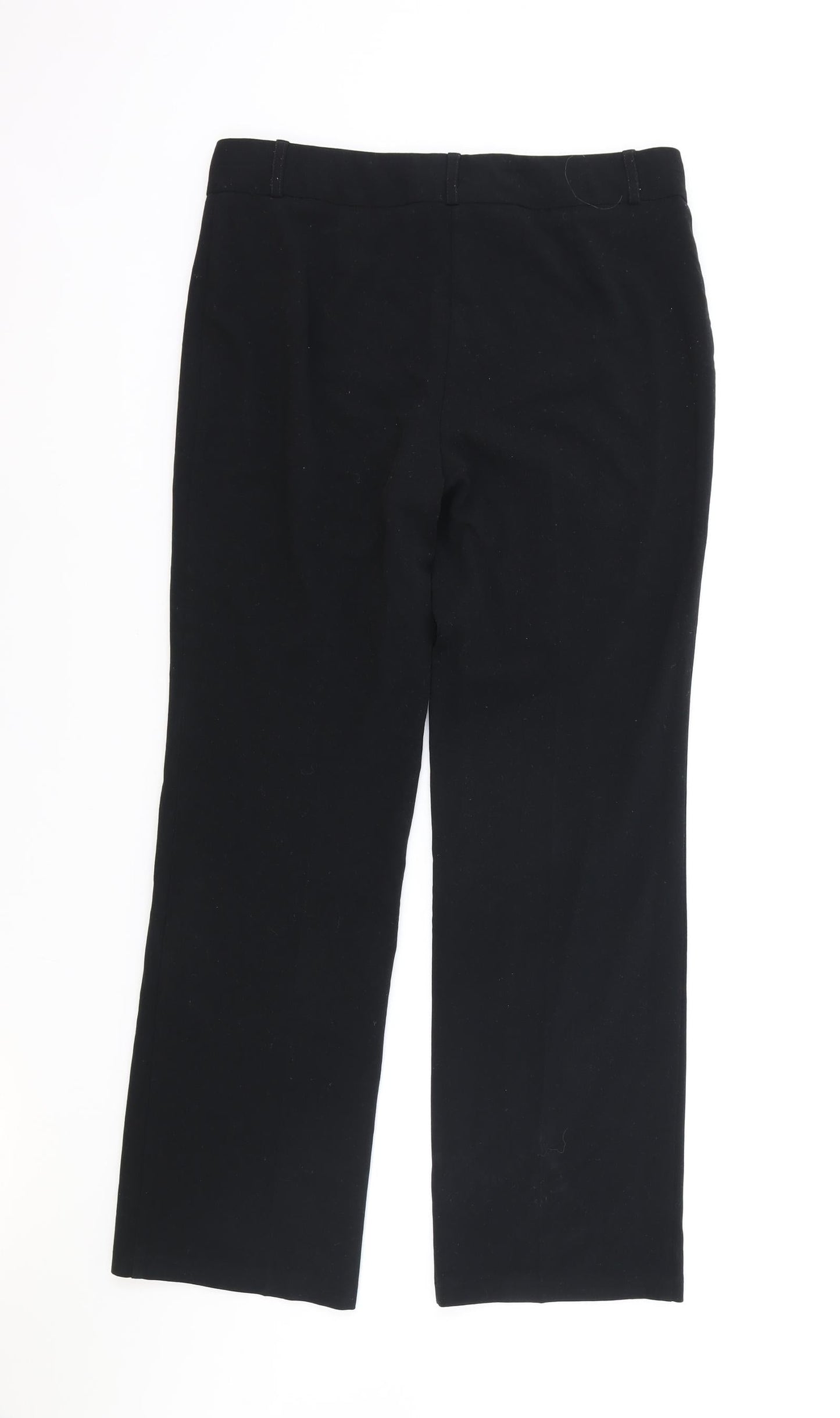 Womens UK Size 10 Marks and Spencer Regular Fit  Black Trousers