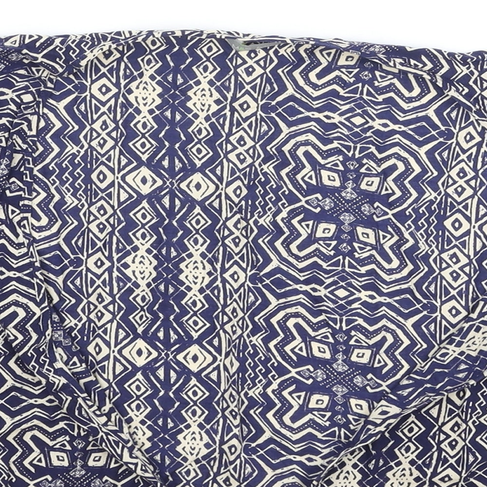 Womens UK Size 14 Marks and Spencer Blue Basic Blouse