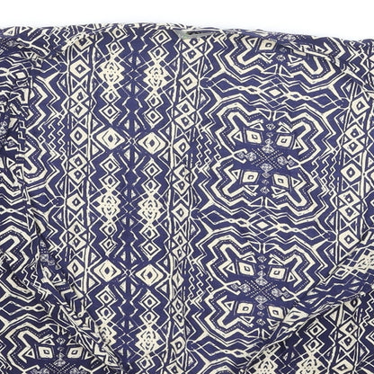 Womens UK Size 14 Marks and Spencer Blue Basic Blouse