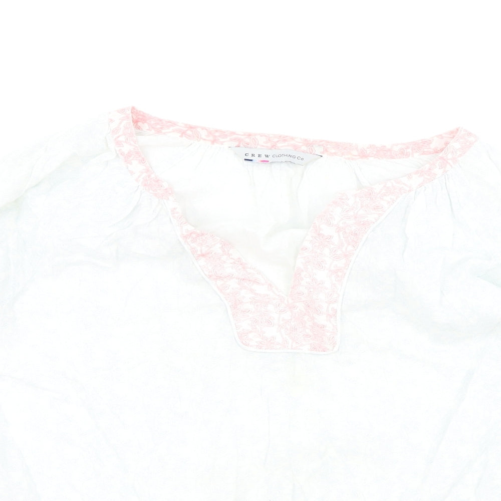 Womens UK Size One Size Crew Clothing Blue Basic Blouse
