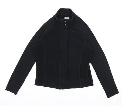 Womens UK Size 12 NEXT Black Full Zip Sweatshirt