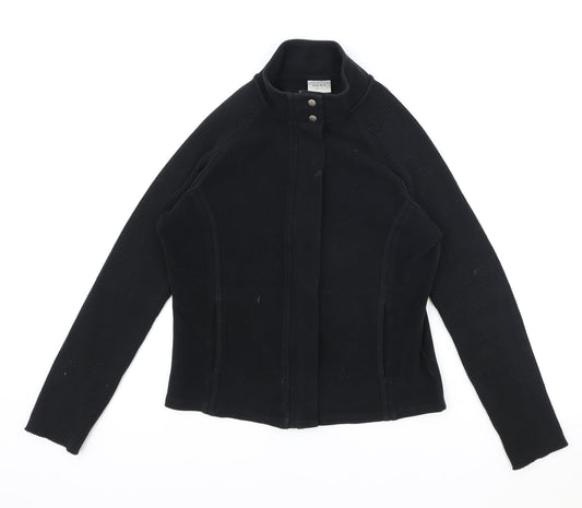 Womens UK Size 12 NEXT Black Full Zip Sweatshirt