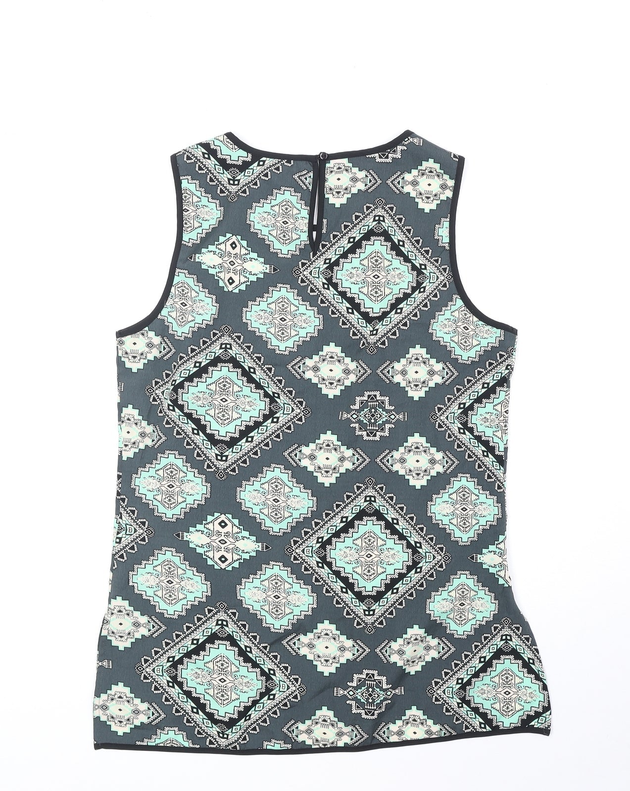 Womens UK Size 10 Red Herring Green Basic Tank