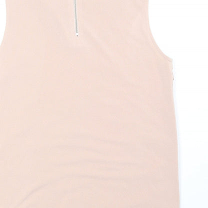 Womens UK Size 10 Warehouse Beige Basic Tank