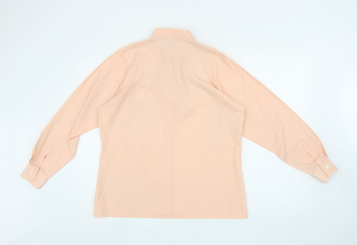 Mens UK Collar Size S L-J LONDON Smart Orange  Dress Shirt