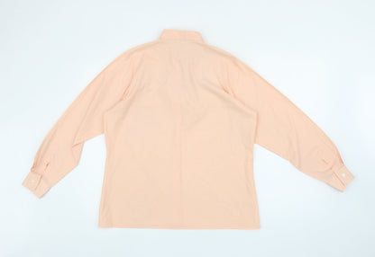 Mens UK Collar Size S L-J LONDON Smart Orange  Dress Shirt