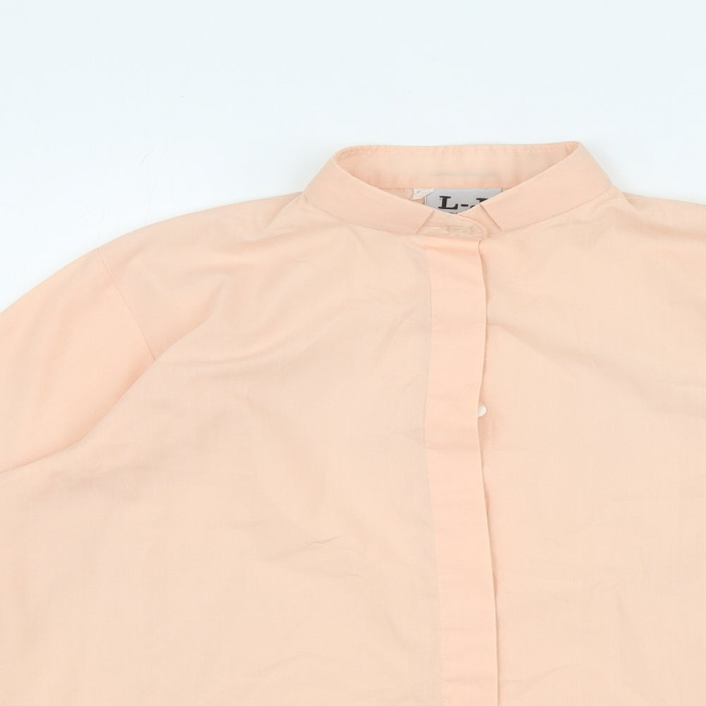 Mens UK Collar Size S L-J LONDON Smart Orange  Dress Shirt