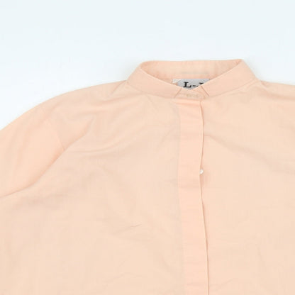 Mens UK Collar Size S L-J LONDON Smart Orange  Dress Shirt