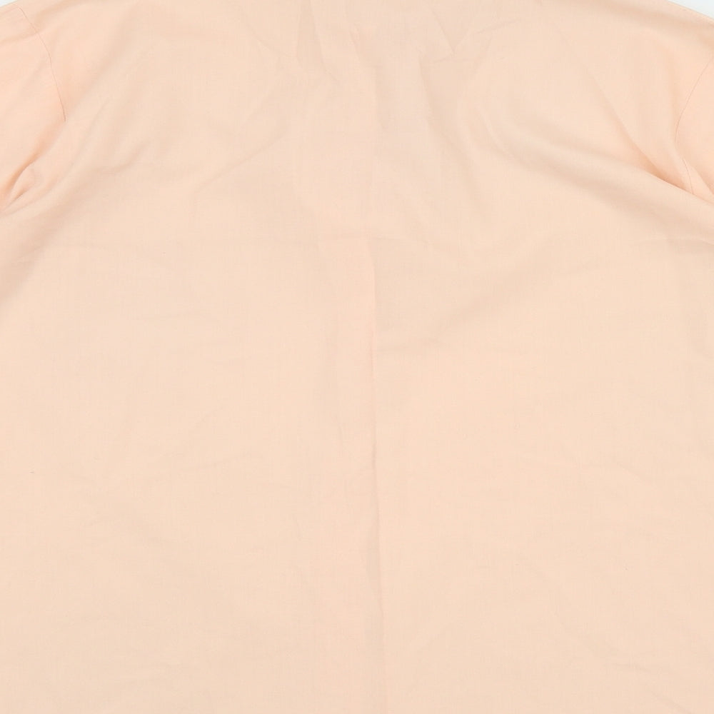 Mens UK Collar Size S L-J LONDON Smart Orange  Dress Shirt