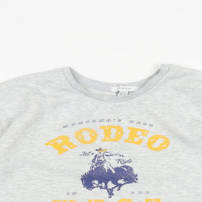 Primark Womens Grey Cotton Pullover Sweatshirt Size 8 Pullover - Rodeo West