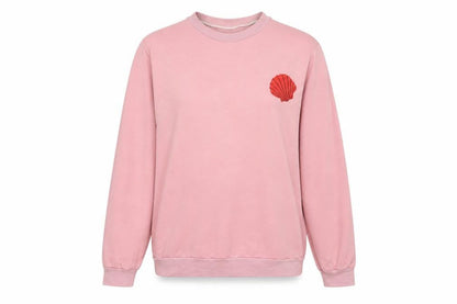 Preworn Womens Pink Cotton Pullover Sweatshirt Size XL Pullover - Shell