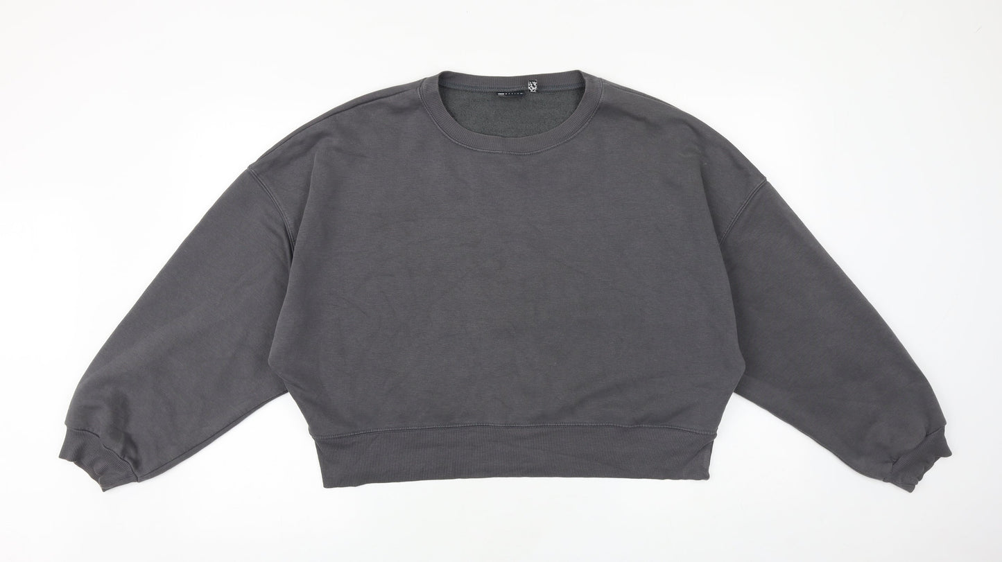 Womens UK Size 10 ASOS Grey Pullover Sweatshirt