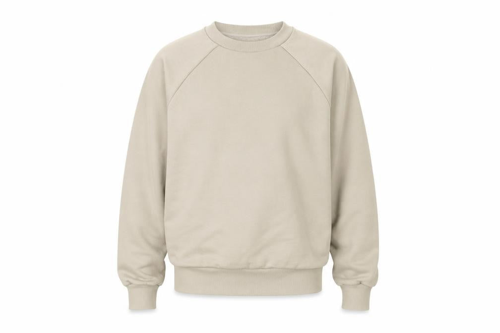 Mens UK Size M Preworn Beige Pullover Sweatshirt