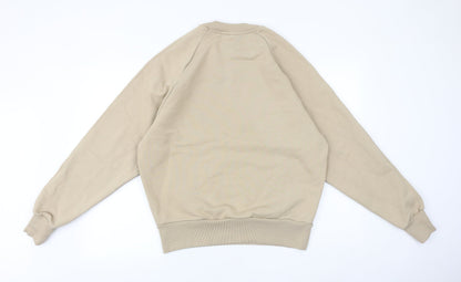 Mens UK Size M Preworn Beige Pullover Sweatshirt