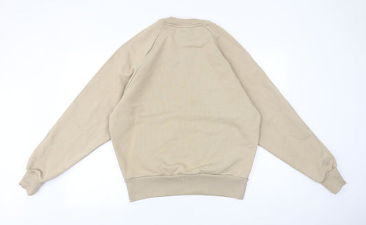 Mens UK Size M Preworn Beige Pullover Sweatshirt