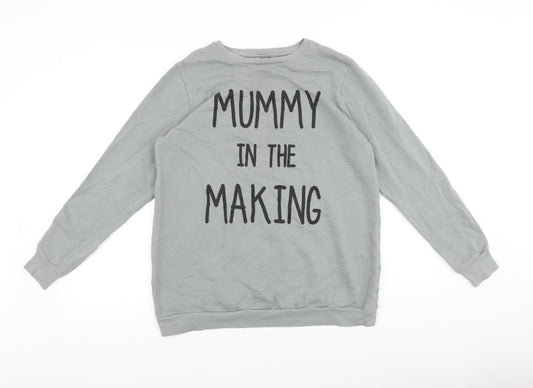Womens UK Size 12 ASOS Grey Pullover Sweatshirt