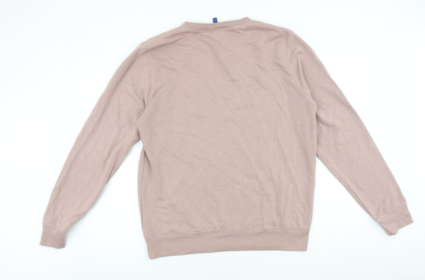 Divided Womens Pink Cotton Pullover Sweatshirt Size L Pullover