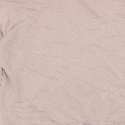 Divided Womens Pink Cotton Pullover Sweatshirt Size L Pullover