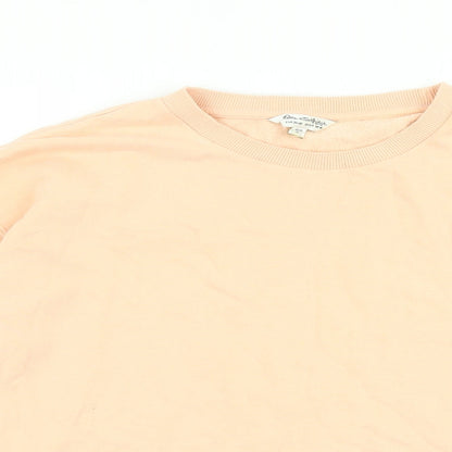 Miss Selfridge Womens Pink Cotton Pullover Sweatshirt Size M Pullover