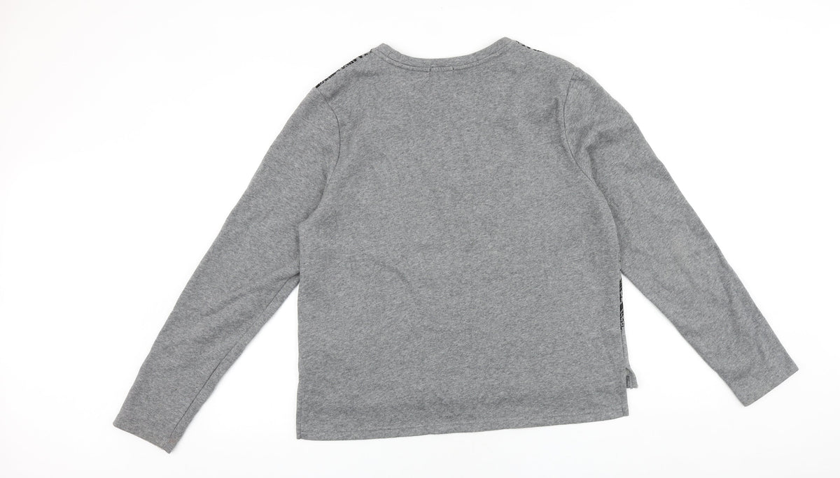 Amisu Womens Grey Cotton Pullover Sweatshirt Size XL Pullover
