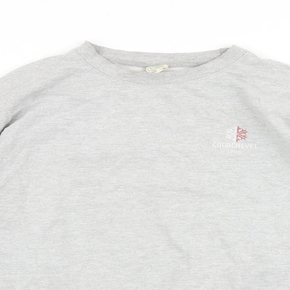 Awdis Mens Grey Cotton Pullover Sweatshirt Size M