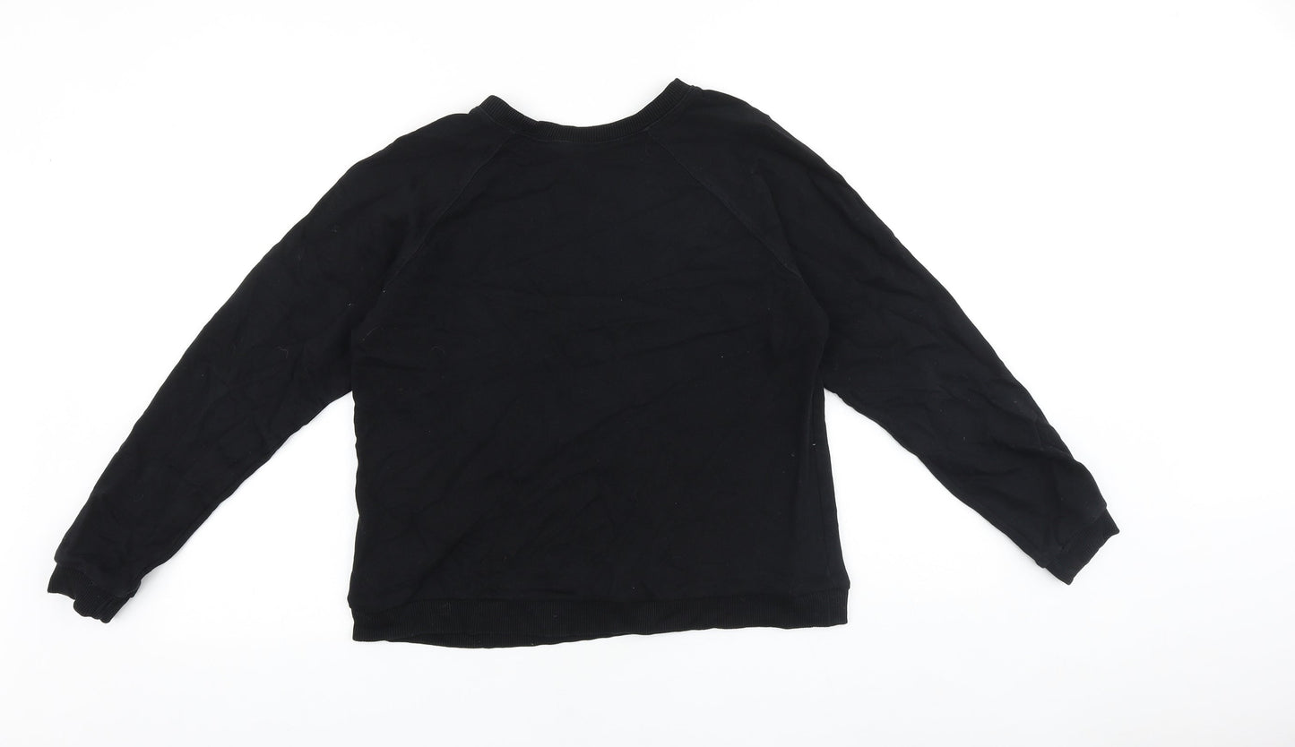 Womens UK Size 6 ASOS Black Pullover Sweatshirt