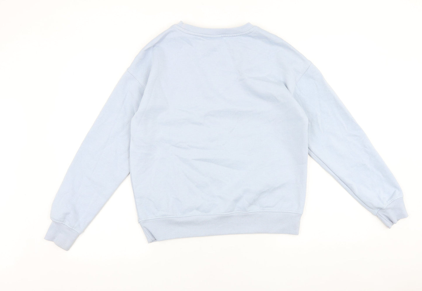Womens UK Size 2XS Disney Blue Pullover Sweatshirt