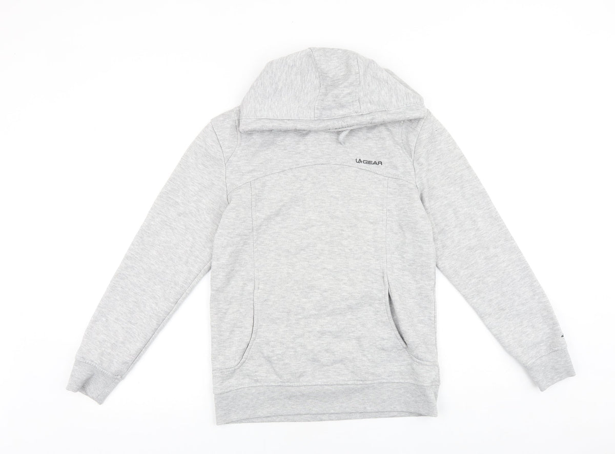 Womens UK Size 6 LA Gear Grey Pullover Hoodie