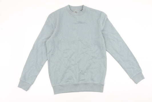TU Mens Blue Cotton Pullover Sweatshirt Size S