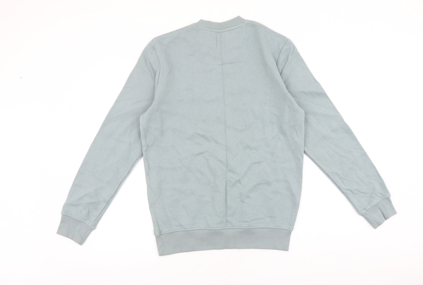 TU Mens Blue Cotton Pullover Sweatshirt Size S